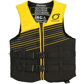 Overton's Adult Life Jacket - Lightweight and Quick-Drying Biolite Vest with Flex-Fit V-Back - USCG Approved Type III