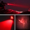 Toolzia Rechargeable Zoomable Red Light Flashlight