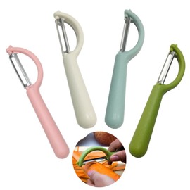 TDGBIH 4 PCS Vegetable Peeler Multifunctional Potato Peelers Veggie Peeler Sharp Stainless Steel Blades Kitchen Peelers Comfortable Handle Fruit Peelers Apple Peelers for Kitchen（Random color）