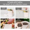 Beautiful Kitchen Compost Bin with Smell Proof Lid - Rust