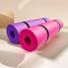 Living Essential NBR Yoga Pilates Premium Exercise Mat for Home Workouts Pink with Strap 2ea