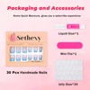 Sethexy Coffin Press on Nail Short - Blue Gradient, Cat
