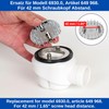Shower Drain Lid Set with Hair Catcher, Diameter 75 mm,