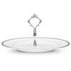 Noritake Rochelle Platinum Handled Hostess Tray
