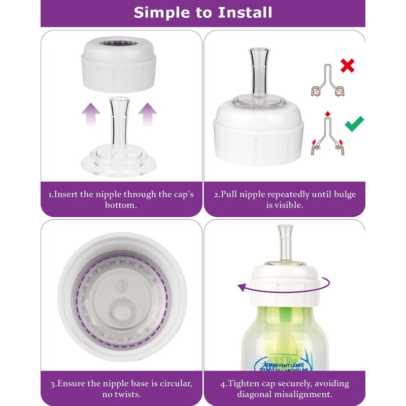 Sippy Straw Nipple for Dr. Brown's Narrow Baby Bottle &