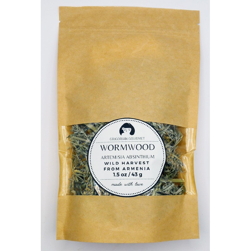 Wormwood (Artemisia Absinthium), 1.5 oz (43 grams), Wild-Harvested from Armenia.