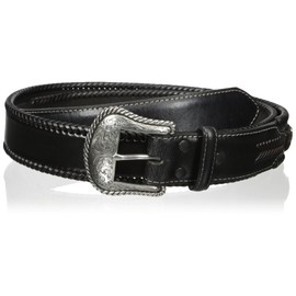 Nocona Belt Co. Men's Top Hand Black Wipstitch, 32