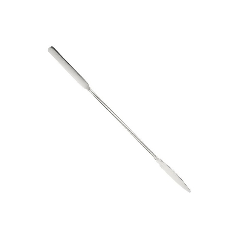 Heathrow Scientific HD15907 Spatula with Round and Tapered Flat End,