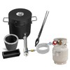 MCAMPAS 12FT 0-30 PSI High Pressure Adjustable Propane Regulator with