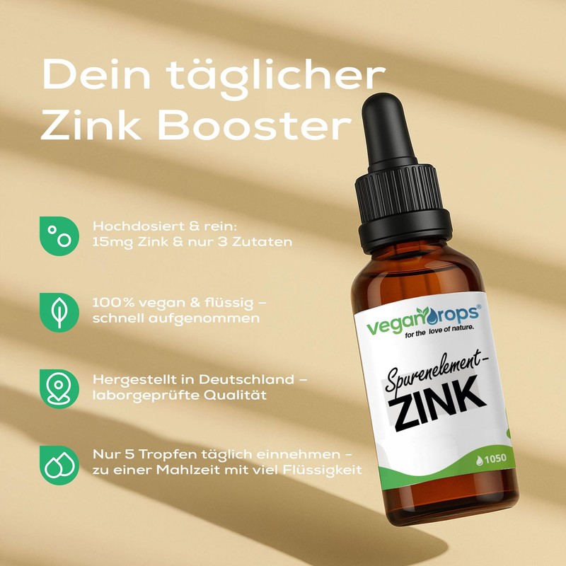 Vegan Drops - Zinc Drops - Premium: Zinc Sulphate -
