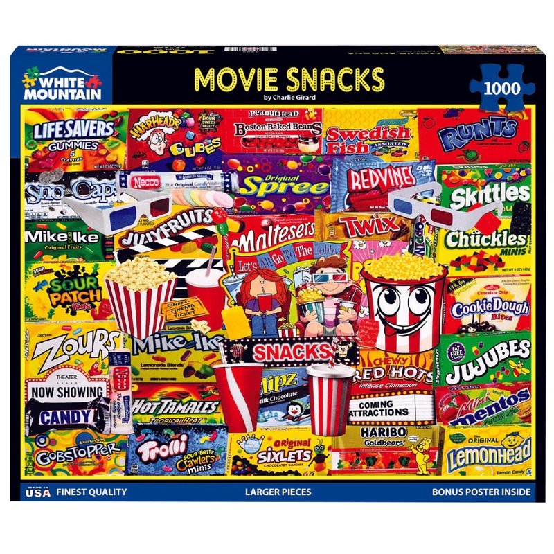 White Mountain - Movie Snacks - 1000 Piece Jigsaw Puzzle