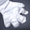 Healifty Disposable Soft Plastic Film Gloves Transparent Long Arm Veterinary
