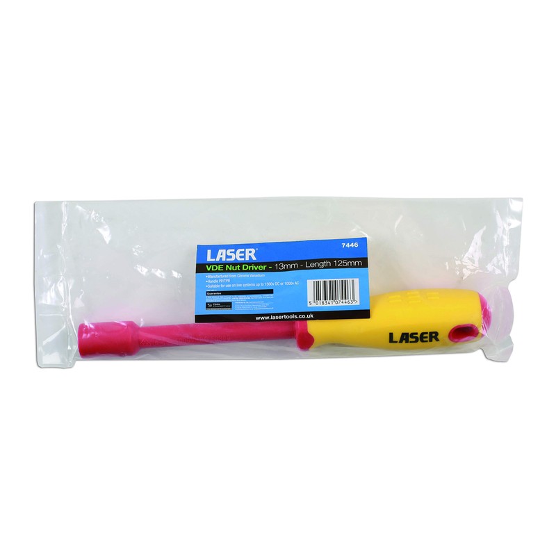 Laser 7446 VDE Nut Driver 13mm, 13 mm