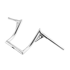 Wsays 12" Rise Ape Hanger Handlebar 1.25" Diameter Handlebars Compatible with Kawasaki Vulcan 1700 Vaquero 2011-2024 Voyager 2009-2024 with Stock Cables and Lines, Chrome