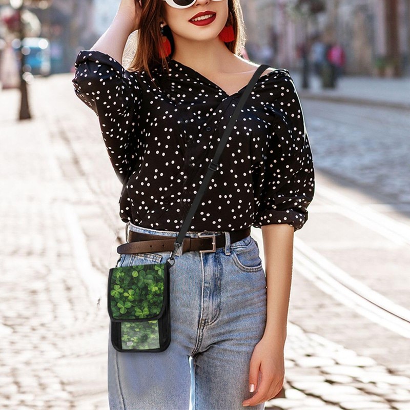 Jihqo Small Crossbody Bag for Women Bright Shamrock St Patrick's