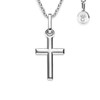Silver Cross Pendant Necklace Chain 925 Silver Chain with Silver