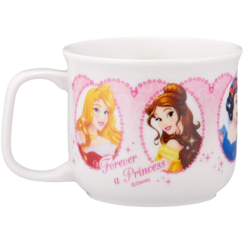 新 ディズニー プリンセス こども用 マグカップ ホワイト 180ml 子供用 食器 114113
