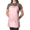 Pink Adjustable Bib Apron - 3 Pocket