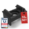 Qualinos 10x High-Quality Double Rod Mat Fence Mounting Accessories Fence