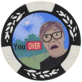 Hokushin Trading Golf Marker Casino Chip Marker You OVER MK0143