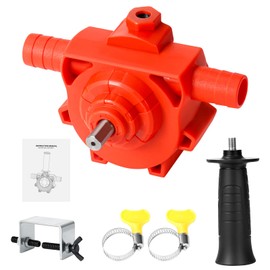 Electric Drill Pump for Water, Newly Upgraded Configuration with Hand Shank, with Instruction, Drill Powered Transfer Pump, Quick Pumping Speed, Small Water Pump for Home Outdoor Applications