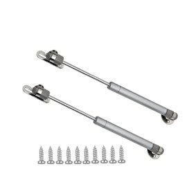 QLXHBOT Gas Strut 30N/6.6lb 10 Inch Gas Struts Lift Supports Gas Spring Lid Support Gas Props/Shocks,Silver 2 Pcs