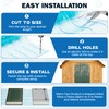 15.7 in x 4.9 ft Dog Door Replacement Flaps, Transparent