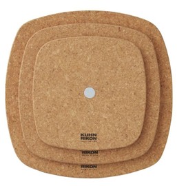 Kuhn Rikon Smart & Compact High-Density Thick Cork Trivet with Handy Magnet Set 3 Pcs 6” / 8” / 9.5” Multifactional Cork Board Protect Surfaces from Heat Damage and Scratches