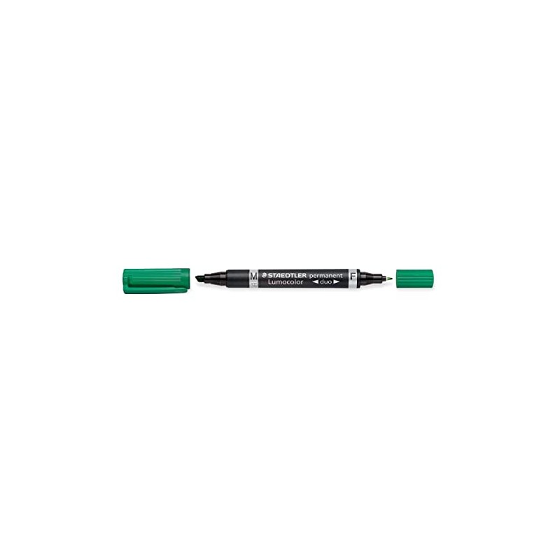 Staedtler Lumocolor Duo Permanent Markers Pack of 10 Green