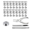 200 Pcs Leather Snap Fasteners Kit,15mm Heavy Duty Snap Button