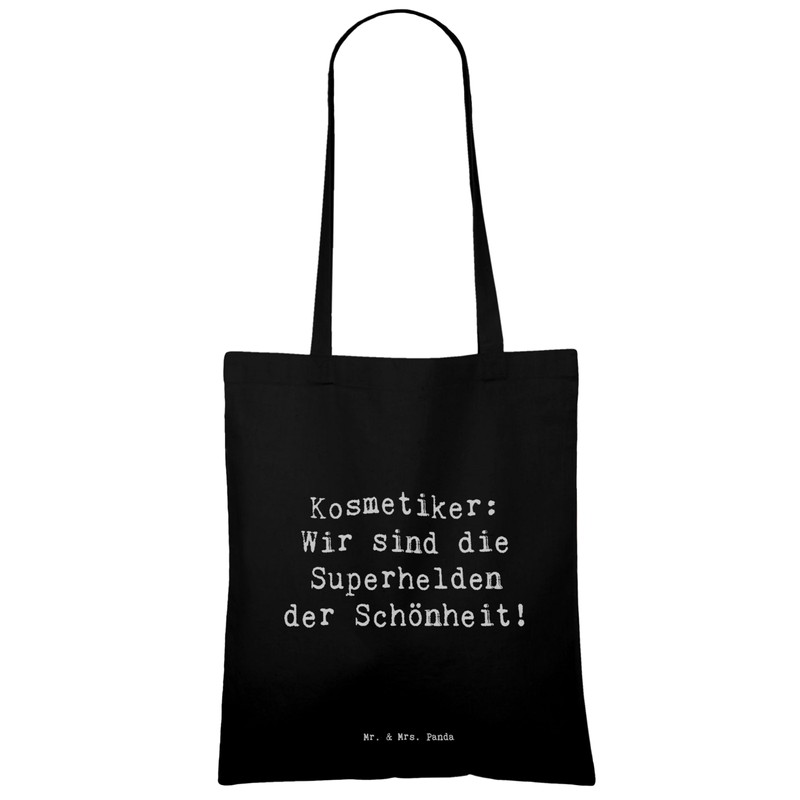 Mr. & Mrs. Panda Tragetasche Spruch Kosmetiker: Wir sind die