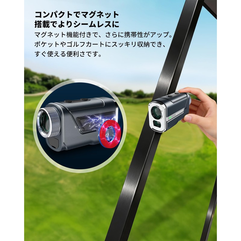 Wosports Golf Laser Distance Meter, Mini 3 Point Distance Mini