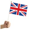 10 PCS Britain Handheld Flag,8.5×5.5 Inch English UK Flags Hand