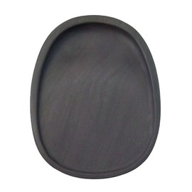 硯石 端渓硯 新坑仔岩 蛋型淌池硯 4吋 （100×80×15mm）