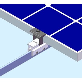 10 Pack Mid Clamp MageClamp Mounting Kits for Standing Seam Metal Roof Solar Panel Module Racking Installation