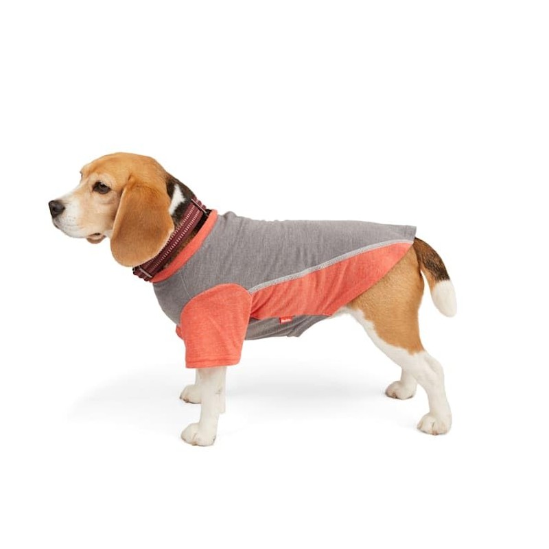 Reddy Grey/Red Cooling Dog Tee, Medium