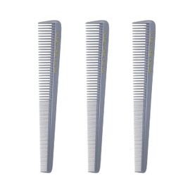 Allegro Combs 450 peines cónicos para cortar el cabello, peinetas de peluquería para mujer, peines de bolsillo para hombre, fabricados en los Estados Unidos, 3 piezas. (Gris)