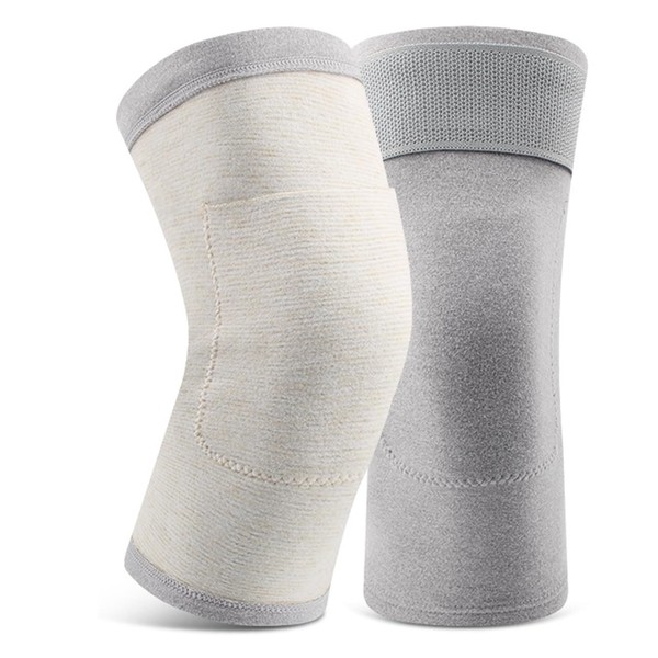 Cysocool Men Women Thermal Velvet Knee Warmers with Heat-pack Pocket,