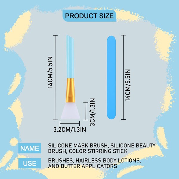 CZAYEFNH 15 Piece Mask Brush Set, 3 Pieces Mask Brushes,