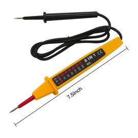 6-380V Wide Range Test, Electrical Tester Tools, Electric AC/DC Voltage Detector Pen Tester 8 in 1 Tester Voltage AC DC 6-500V Auto Electrical Pen Detector