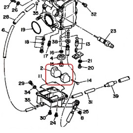 Aftermarket Carburetor Float Valve Needle Set For Yamaha Terrapro 350 YFP350 1988