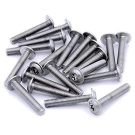 M3 (3mm x 20mm) Flanged TX Socket Button Machine Screw (Bolt) - Stainless Steel (A2) (Pack of 20)