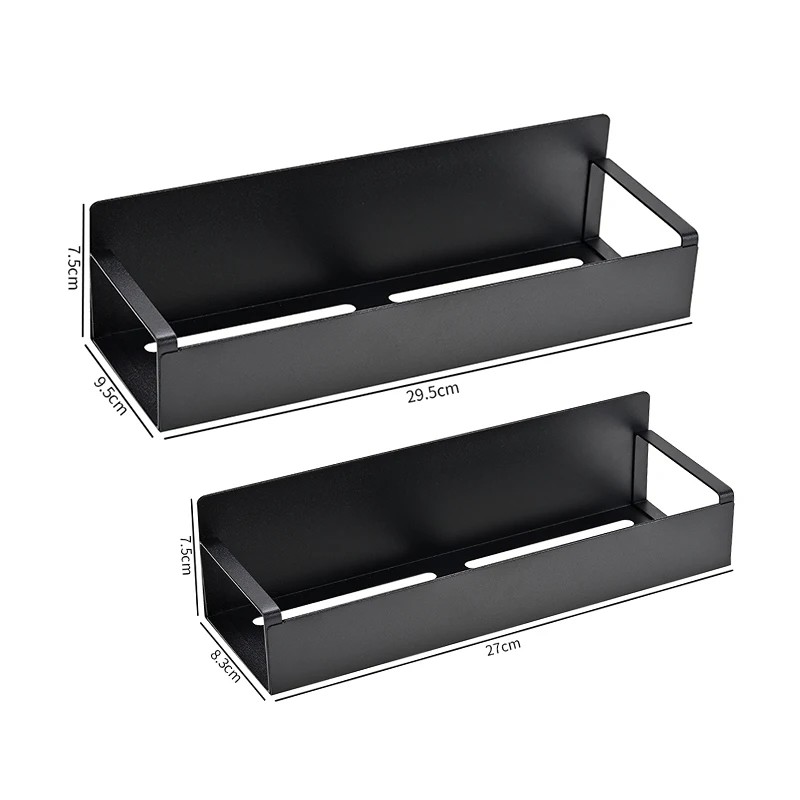 2-Piece Set Stainless Steel Magnetic Seasoning Storage Rack Kitchen Refrigerator