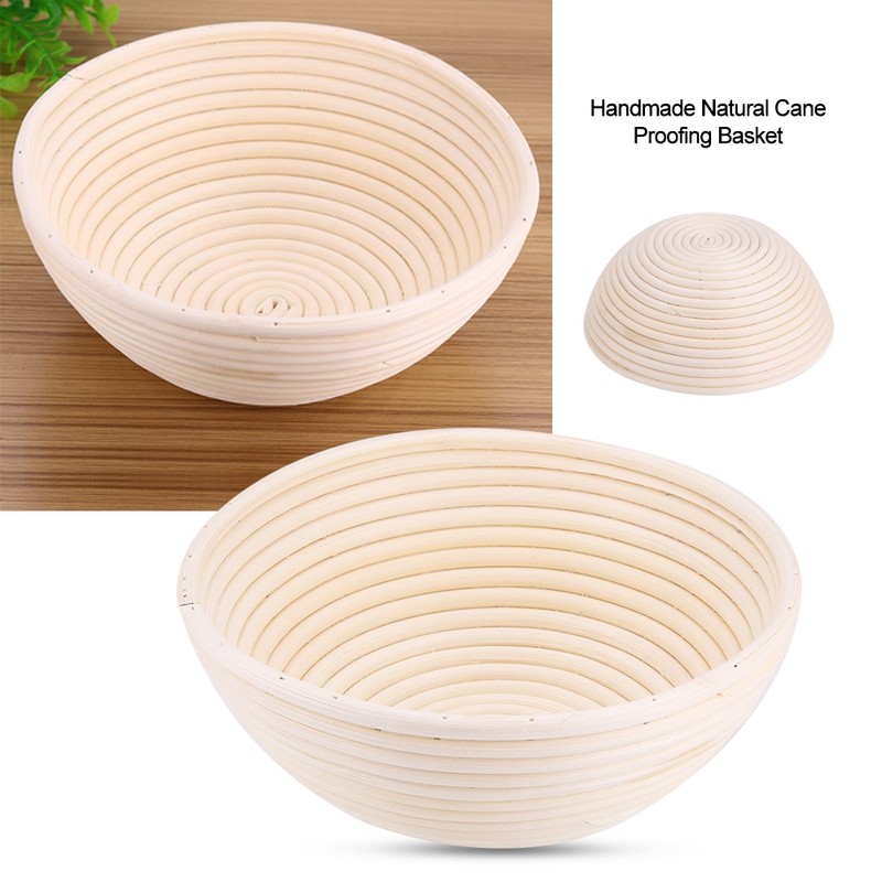 Handmade Unbleached Natural Cane Banneton Proofing Basket Dough Bread Baking
