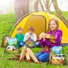12 Pcs Camping Theme Drawstring Non-Woven Bags Cartoon Drawstring Bag