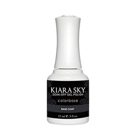 KIARA SKY Gel Polish Base Coat 0.5 fl oz | creates an adhesive bond between the nail plate and gel polish