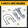 VIVIDA Chain Link Gate Hinge, 180 Degree Hinge for Chain