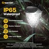 Ensenior 8-Pack Solar Lights Outdoor, Auto ON/Off 6500K LED Solar