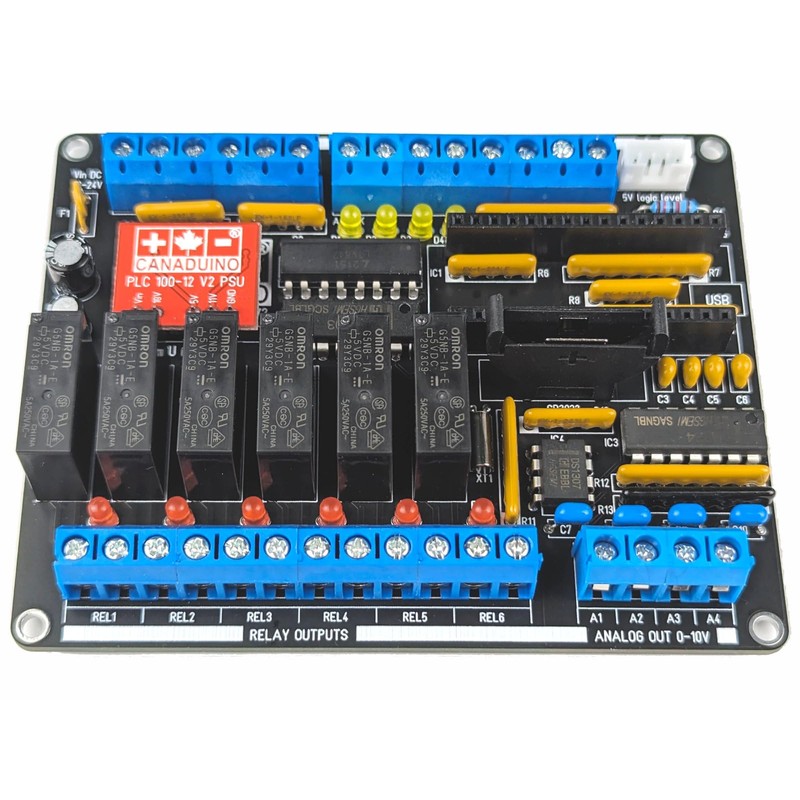 CANADUINO® PLC-100 V2 Programmable Logic Controller DIY Kit for Arduino