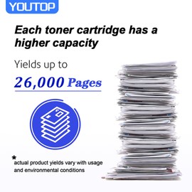 YOUTOP 006R01513 6R1513 Black Toner Cartridge Replacement for Xerox WorkCentre 7525 7530 7535 7545 7556 7830 7835 7840 7845 7855 7970 Printer- Extra High Capacity